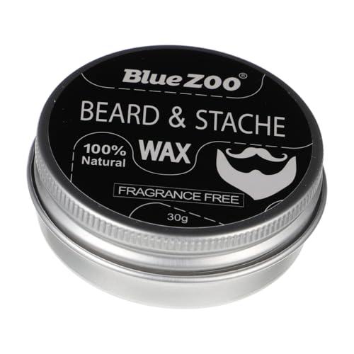 Ipetboom 1 Caja bálsamo para la barba hombre crema para el cuidado de la barba depilacion facial cera para quitar el bigote cera para barba insípida material de aluminio