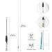 YOTENKO 27MHz CB Antenna Magnetic 9-Inch to 51-inch, BNC Male Telescopic Antennas for CB Handheld/Portable Radio, Compatible with Cobra Midland Uniden President Radio