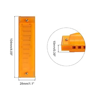 PATIKIL Clearly Colorful Lot de 2 harmonica translucide 10 trous en ABS jaune avec boîte en PVC pour instruments de… - Les Beatles, Paul McCartney, John Lennon, RIngo Starr, George Harrison PATIKIL Clearly Colorful Lot de 2 harmonica translucide 10 trous en ABS jaune avec boîte en PVC pour instruments de… – Image 2
