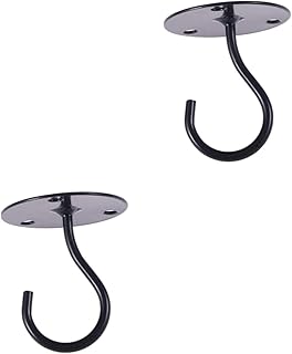 ULTECHNOVO Clothes Rack Removable Hooks 2pcs Hooks for Hanging Heavy Duty Shelf Hooks for Shelves Lantern Net Ceiling Hooks Hook up Clothes Hanger