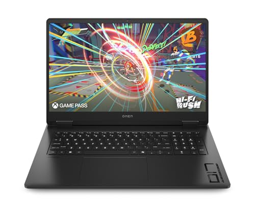 Image of HP Omen 17 RTX 5070, QHD 240Hz, Ryzen AI 7 350 (>Ultra 7 258V), 16GB DDR5, 512GB Gen4 SSD Gaming Laptop w /HP RGB Mouse, Mousepad, RGB Keyboard, WiFi 6, Bluetooth, 83Whr Battery & Windows 11 Pro