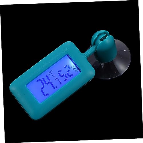 VICASKY Reptile Thermometer with Suction Cup Digital Temperature for Bearded Dragon Leopard Gecko Tanks Accurate Humidity Monitor for Terrarium Easy Installation