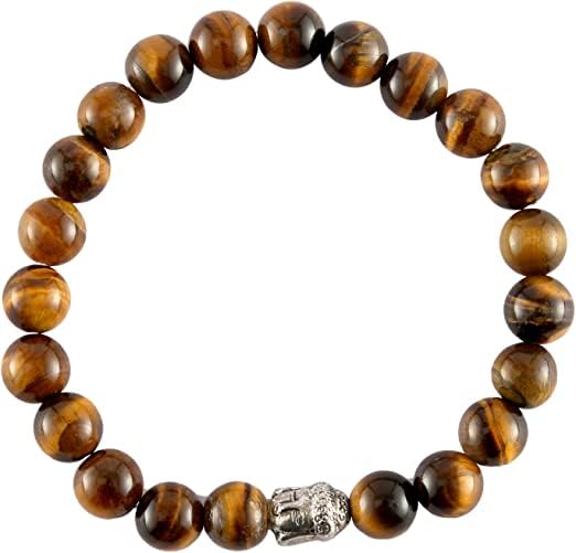 spiritualelementzSpiritual Elementz Reiki Charged Tiger Eye Gemstone Bracelet (7-8 mm) (21-24 Beads)"Stone of Protection & Harmony".