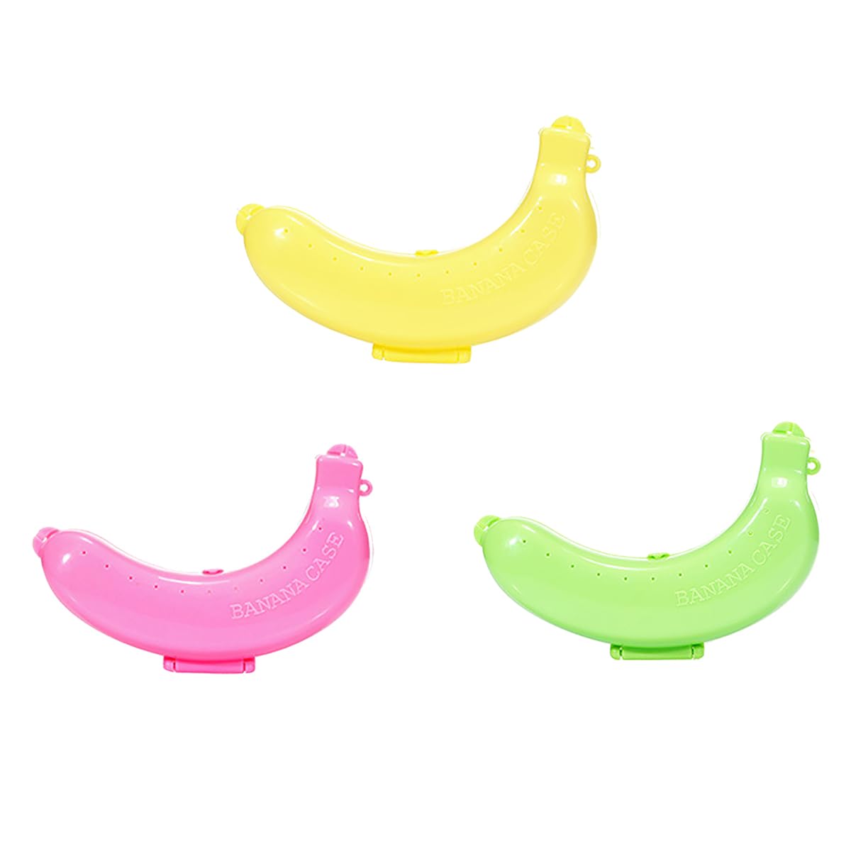 Banana Storage Case, Banana Case Protector Box Container Trip Outdoor Lunch Fruit Storage Box Holder Banana Trip Outdoor Travel Storage Box (3 PCS)
