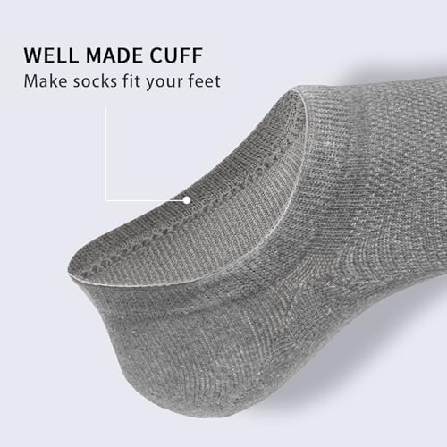 5-10 pairs of invisible boat socks men's cotton sweat absorbing mesh breathable anti slip4