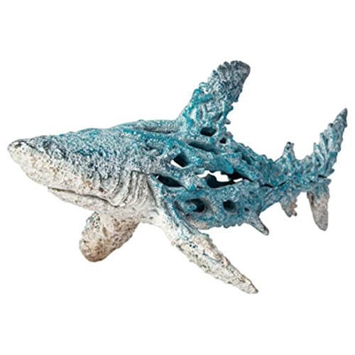 Nautical Ocean Decor Coral Reef Shark Beach Home Decor Coral Look Polystone Tabletop Collection (Turquoise) #TOP5