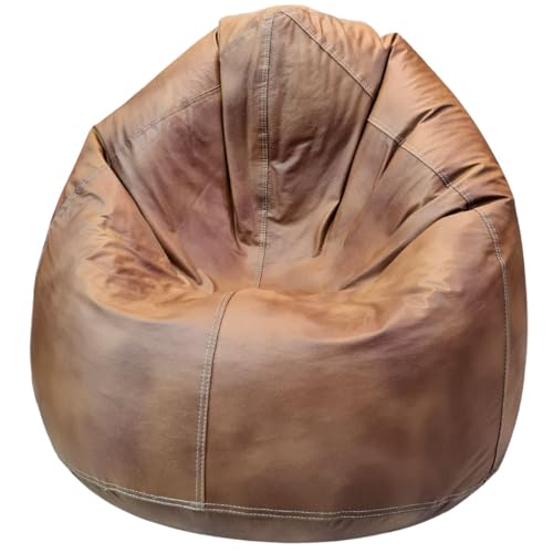 MARIJU Puff Quarto Gamer Eventos Áreas de Recreação em Empresas e Escolas Corino-Corano® (sem enchimento) Cor:Caramelo