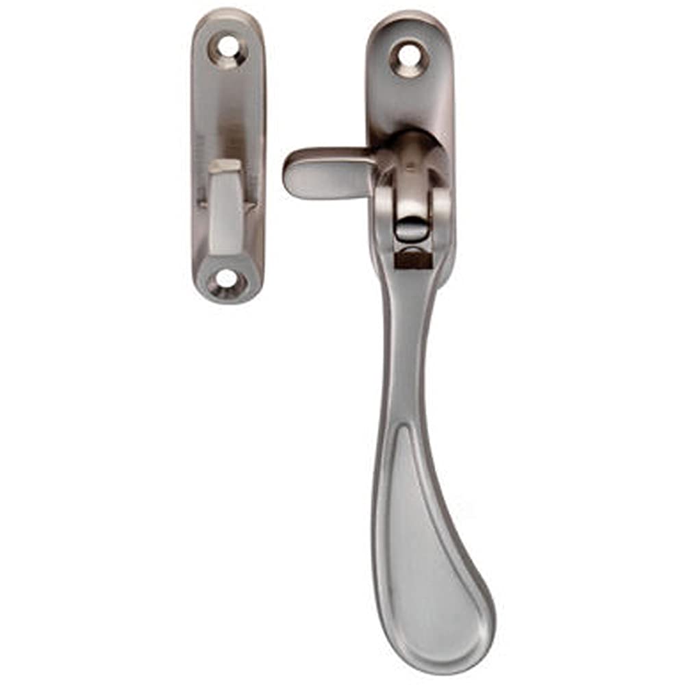 Loops Spoon End Reversible Casement Window Fastener 124Mm Length Satin Nickel