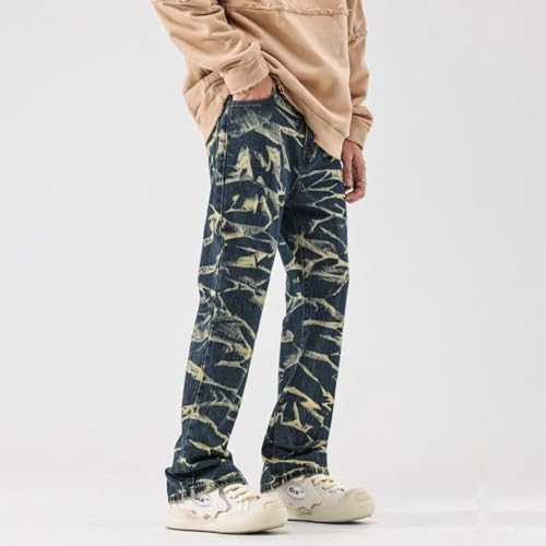 Jeans Pants Trousers Denim Spring and Autumn Street Niche Design Embossed Washed Classic Wide Leg2