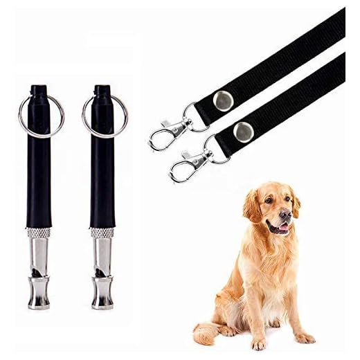 Mumu Sugar Dog Whistle to Stop Barking, Adjustable Pitch Ultrasonic Training Tool Silent Bark Control for Dogs- Pack of 2 PCS Whistles with 2 Free Lanyard Strap