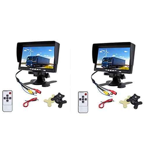 Moniteur pour caméra de recul 12V 24V 7 pouces LCD voiture camion vidéo surveillance CCTV