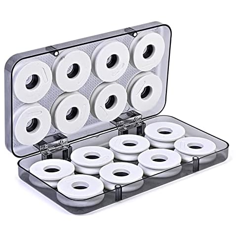 GNMGIZ 16Pcs Fishing Line Spool Case Holder Fly Fishing And Rigging Foam Spools Sponge Organizer Storage Accessories for Fishing Snell Leader Rig Cover