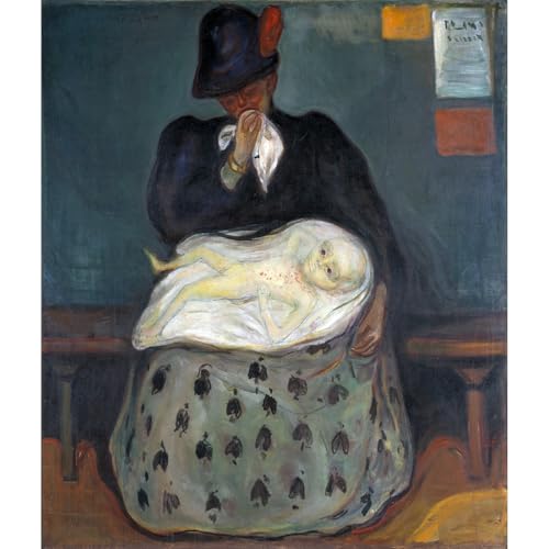 Impression sur toile Munch Héritage grand format 101x127cm tableau décoration murale maison
