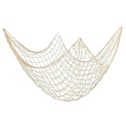 Decorativa Red de Pesca, Malla Pesca Decorativa, 150x 200cm Red Pesca Decoracion de Pared, Decoracion Hogar Pared, Decoración de Pared Marítima, Adornos para Dormitorio y Sala, Estilo Mediterráneo