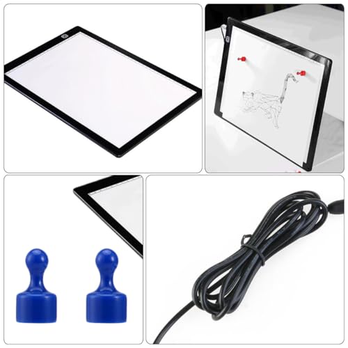Table Lumineuse A4 LED Antireflet avec Fixation Magnétique et Intensité Variable - 4