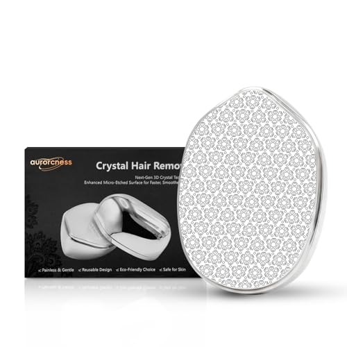 Aurorcness Crystal Hair Remover for Women Men Hair Removal Device with 5th Nano Crystal Tech Painless Exfoliation Epilators Reusable Epilator Device Magic Hair Eraser for Whole Body Use