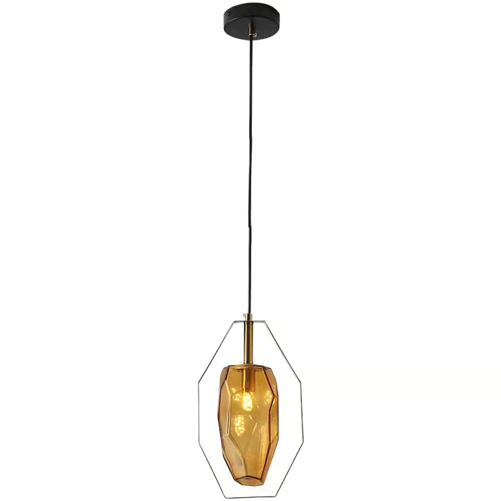 Luminaire suspendu en verre pour éviter l'éblouissement dans la chambre
