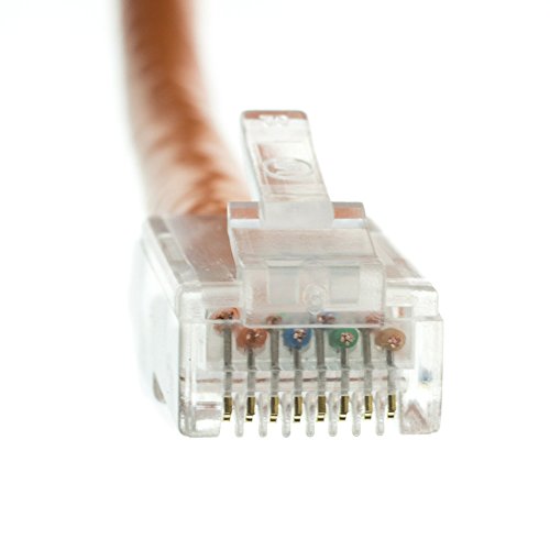 Cable Ethernet Cat5e UTP con conector RJ45, 2.13 m naranja miniatura 4