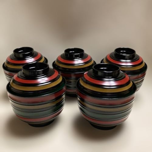 蓋付き汁椀　黒真塗　木製　10客 蓋付き汁椀 黒真塗 木製 10客 蓋付き汁椀黒真