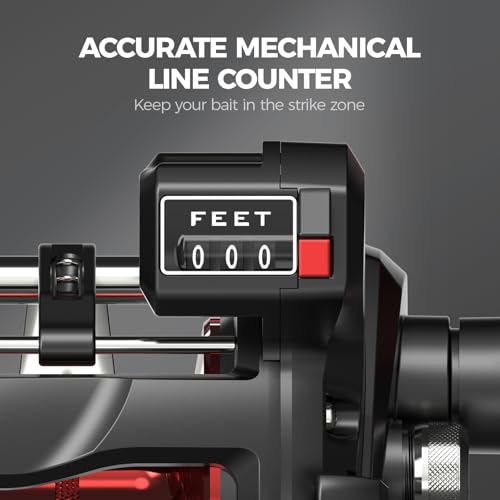 KastKing-ReKon-Round-Baitcasting-Fishing-Reel-Saltwater-Inshore-Surf-Trolling-Reel-Up-to-30LBS-Powerful-Max-Drag-Conventional-Reel-for-Catfish-Musky-Bass-Durable-Graphite-Frame-for-Saltwater