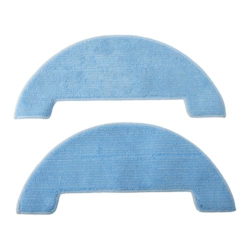 EasyByMall Lot de 2 serpillères réutilisables pour aspirateur robot Haier HSR, tampons de rechange en microfibre douce avec forte absorption d'eau