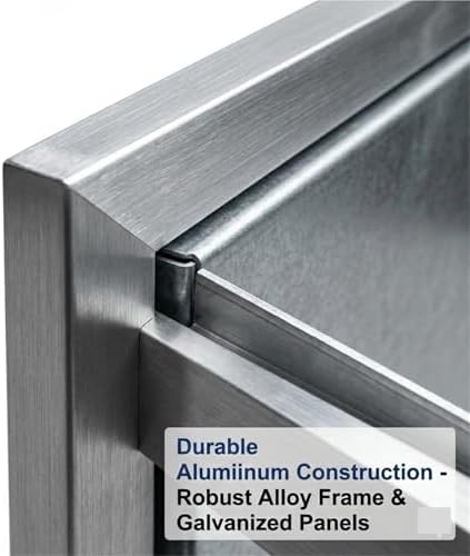 Gömme Kilitlenebilir Metal Erişim Paneli60x60cm Tavan/Duvar için Alüminyum Kapak Sıhhi Tesisat ve Elektrik Hizmetleri için Evrensel Muayene Kapısı - Görsel 3