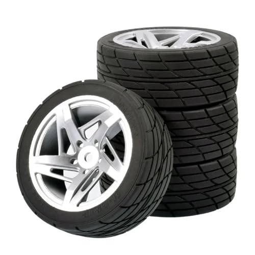 RC��C���i For Tamiya For TT02 XV02 PTG-2 For Racing 1/10 �S���^�C���z�C�[�� 12 �~�����[�g���Z�p RC �J�[�A�b�v�O���[�h�p�[�c 4 ���f���A�N�Z�T���[(A-silver)