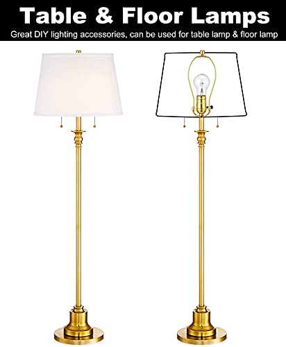 Qc BRASS-860248 8 Inch Lamp Harp - 2 Set, Detachable Lamp Shade Holder For Table And Floor Lamps, Heavy Duty Lamp Shade Bracket thumb #6