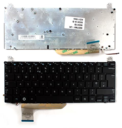 Clavier PC portable Samsung Series 9 900X1A noir rétro-éclairé Power4Laptops rechange UK