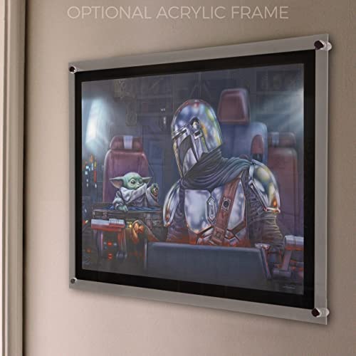 Décoration Star Wars Le Mandalorien Mando Grogu Razor Crest Thomas Kinkade