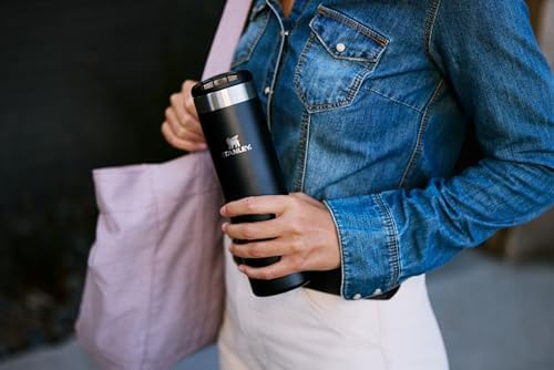 Stanley AeroLight Transit Bottle 16 oz | Locking Drink Through Lid | Leak Resistant Water Bottle or Coffee Travel Mug | Lightweight Insulated Stainless Steel | BPA-Free | Rose Quartz - 4