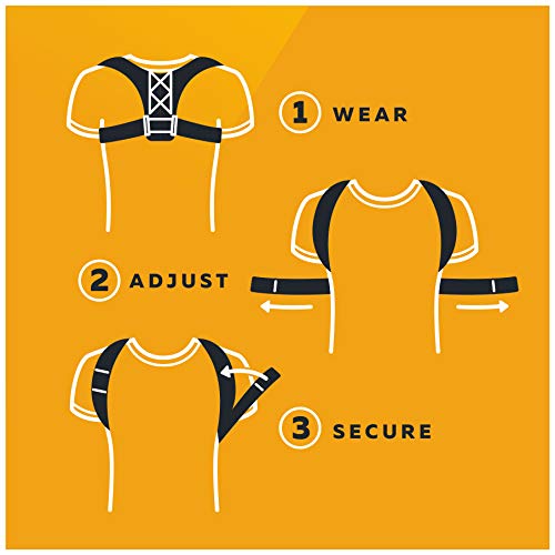 315 Supplies Posture Corrector for Men & Women - Comfortable Upper Back Brace, Adjustable Back Straightener Support for Shoulder, Neck & Back (Small - 28-42 inches) - Image 5