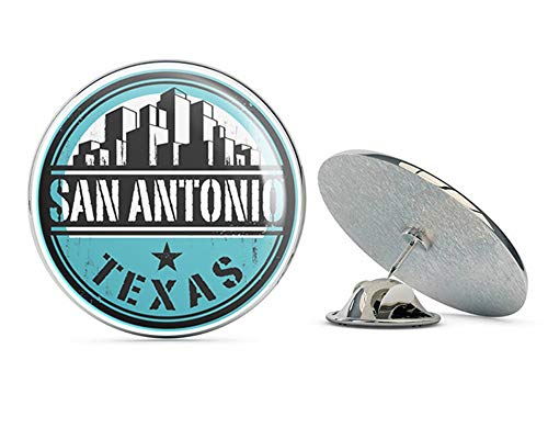 San Antonio Texas USA Round Metal 0.75