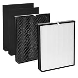 3500 Replacement Filter Set Compatible with AD3500 & 3500i 3000 3000M 3000Pro Air Purifiers, 4-Pack (1 Premi Filter, 1 Activated Carbon Filter, 2 Pre-Filters), Odor & Particle Removal