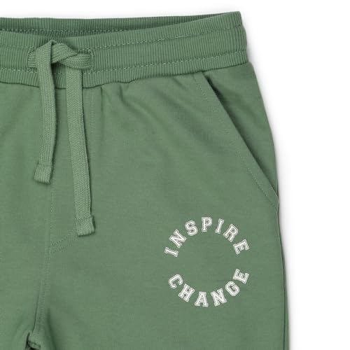 Image of Alan Jones Clothing Boys Casual Bermuda Shorts | Placement Print | French Terry | Regular Fit | Drawstring Closure | Age 5-16 Years | Lounge & Casual Wear