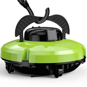 Baopilong Aufrüstung Kabelloser Roboterpoolsauger für obenliegende Pools, 120 - Minuten Laufzeit, Automatischer Poolreiniger für Einbettungspools bis zu 1.000 Quadratfuß, Selbstparkender Poolroboter