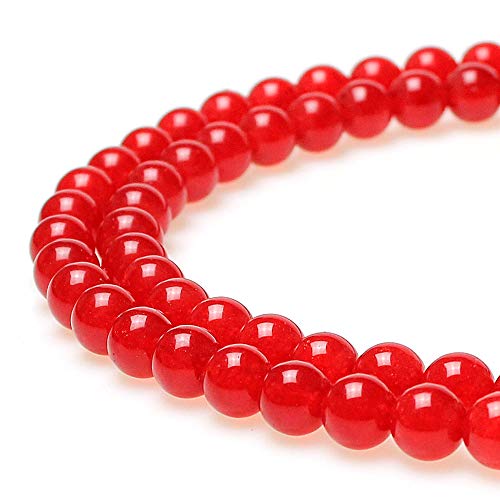 Mjdcb Natural Red Jade Round Loose Beads For Jewelry Making Diy Bracelet Necklace (12Mm) #TOP11