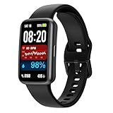 Enfit Fitness Trackers,Smart Watch with 1.47" Color Screen,100+Sport Modes Fitness Watch with Heart Rate Sleep Monitor, Pedometer Step Counter Watch, 3TAM Waterproof Activity Trackers for Women Men,BK
