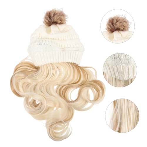 Bonnet postiche cheveux ondulés amovible pour masquer la perte de cheveux - 7