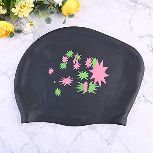 Boné de natação PRETYZOOM longo de silicone para natação, piscina, água, touca de banho e proteção d