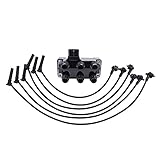 NewYall Ignition Coil Pack and 6 Spark Plug Wires Kit for Ford Explorer 2001-2002, Explorer Sport Trac 2001-2005, Ranger 2001-2011