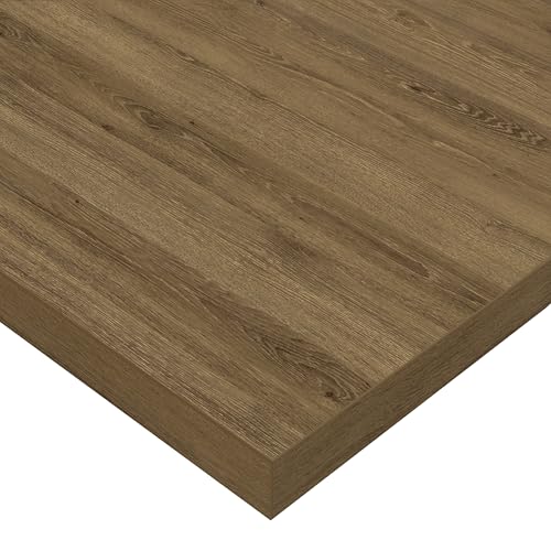 POKAR Plateau de Table, de Bureau, Table à Manger, Table Basse ou Table de Cuisine, Eco Davos Chêne, 160 x 80 x 2,5 cm