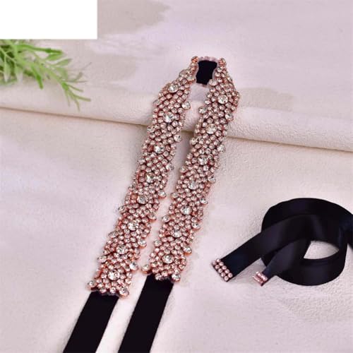 Rhinestones Long Wedding Belt Formal Dress Accessories Dinner Party Women Ribbon Belt Women2