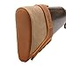 WAYNE'S DOG Slip On Recoil Pad for Shotgun Rifle, Cavans Leather Gun Buttstock Extension Black/Brown (Brown, S: 3 1/8