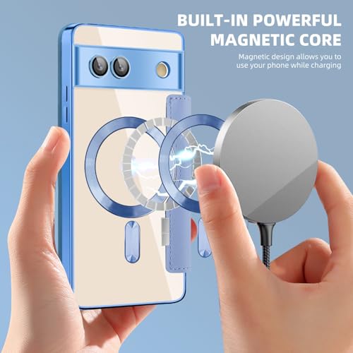 Housse portefeuille Google Pixel 7A 5G robuste avec compartiment carte RFID