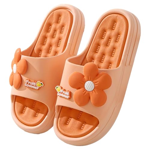 Women's Floral Slide Sandals Cute Thick Sole, Non-Slip, Odor-Resistant for Indoor & Outdoor Use, Soft Sole, Bathroom