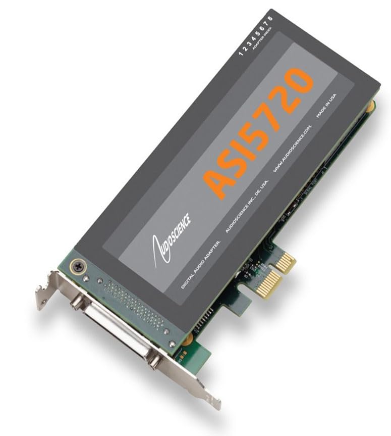 AudioScience ASI5720 PCI Express, 2 Record, 6 Play/2 Out, Analog ONLY, PCM