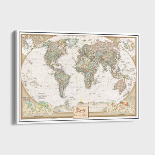 Push Pin Travel Maps Executive World