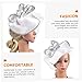 BESPORTBLE Charming Fascinator Hat Headband for Cocktail Tea Party Hairpiece Stable Reusable Hair Accessory for Weddings Garden Fashion Shows