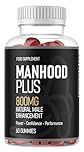 Mannhood - 800mg Natural Male Enhancement Gummies - 60 Gummies